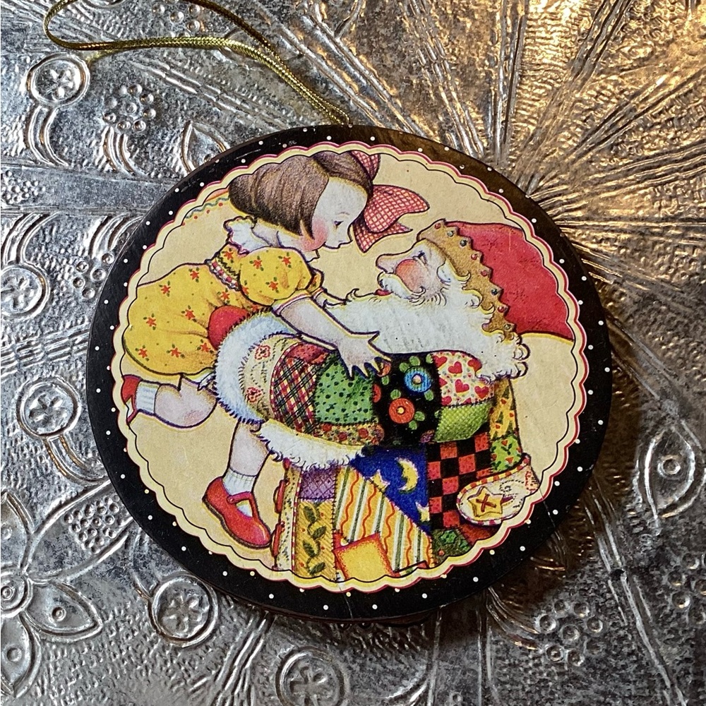 Vintage Mary Engelbreit Christmas Ornament (Slight Flaw)